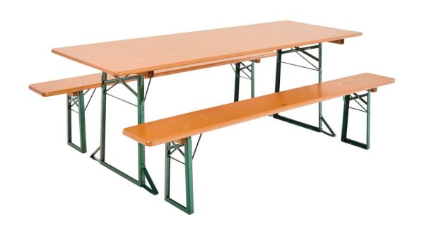 Biertisch Garnitur 220x75cm Set