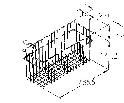 Drahtkorb MRHsc A 210 mm