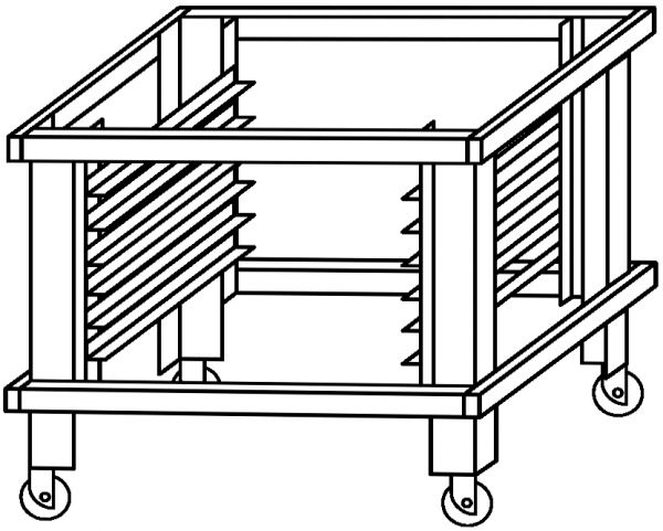 Moretti Forni Untergestell für serieP Amalfi-A