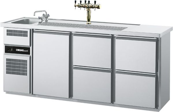 Chromonorm Biertheke 1T / 4S - 1 Becken