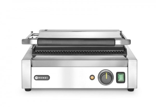 HENDI Kontaktgrill Panini R geriffelt