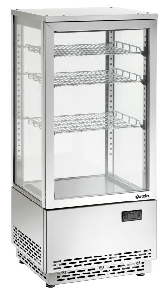 Mini-Kühlvitrine 78L, Edelstahl