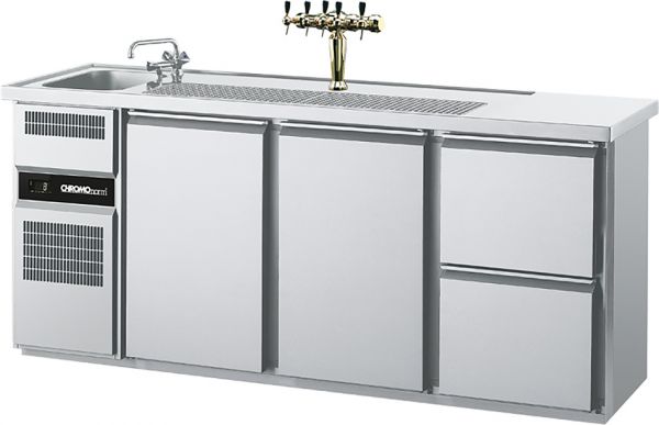 Chromonorm Biertheke 2T / 2S - 1 Becken