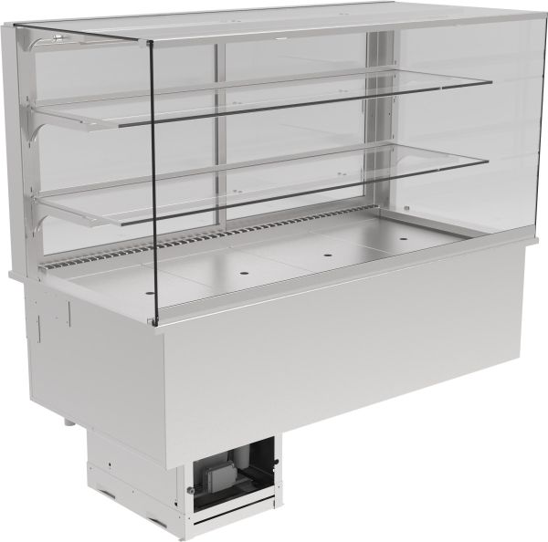 Einbaukühlvitrine Gastro GE-145-70-E SS
