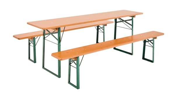 Biertisch Garnitur 220x50cm Set