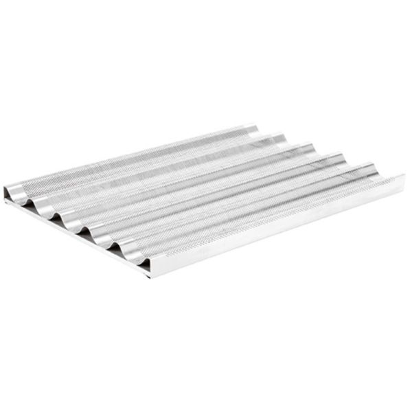 Virtus Excellence Perforiertes Aluminiumblech 600x400 für 5 Baguettes, silikoniert
