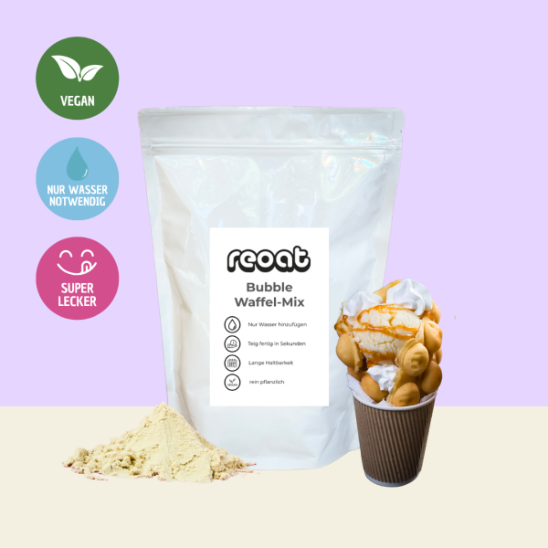 reoat Bubble Waffle Fertigmischung vegan - 10kg