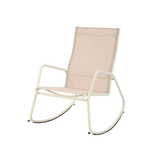 Brody Garten-Schaukelstuhl - Beige