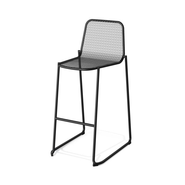 Mase Barhocker Metall Stapelbar - Schwarz