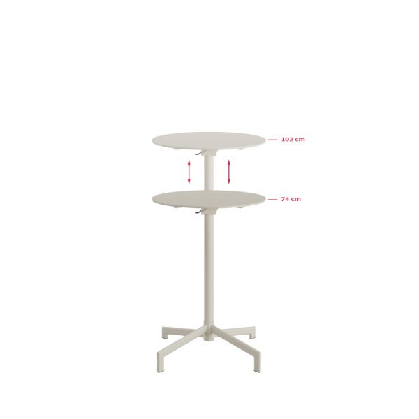 Versa Terrassen-/Stehtisch höhenverstellbar - Beige